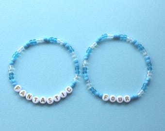 Stapel armband met Fantastic Four-kralen