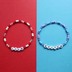 Lilo & Stitch Beaded Bracelet Stack
