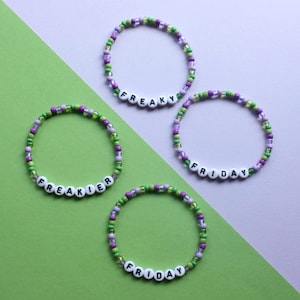 Freaky Friday & Freakier Friday Beaded Bracelet Stacks