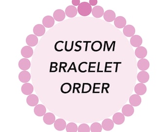 Pulsera(s) de cuentas de semillas personalizadas