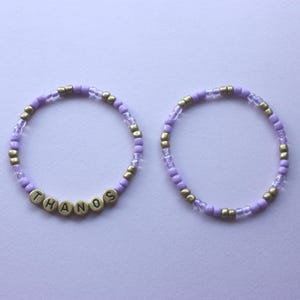 Thanos Beaded Bracelet Stack