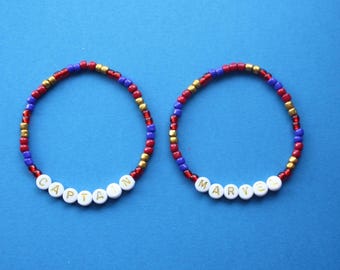 Pulsera apilable de cuentas de Capitana Marvel