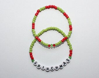 Pulsera de cuentas de El Grinch que robó la Navidad