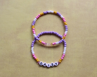 Daisy Beaded Bracelet Stack