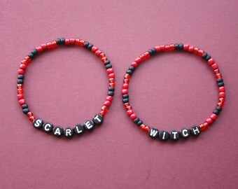 Pulsera apilable de cuentas de la Bruja Escarlata