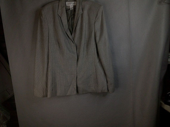 Vintage Rena Rowan Womens Blazer Jacket 16 Grey G… - image 3