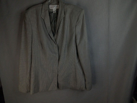 Vintage Rena Rowan Womens Blazer Jacket 16 Grey G… - image 1