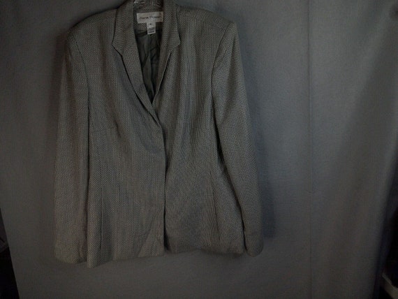 Vintage Rena Rowan Womens Blazer Jacket 16 Grey G… - image 2