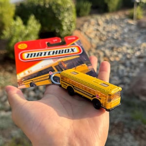 School Bus Keychain, Yellow Bus Keyring