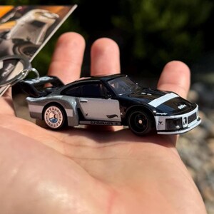 Porsche 935 Keychain: 1970s Turbo Group 5 Race Car Charm