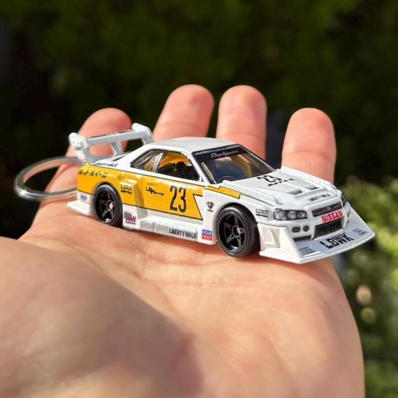 日産スカイライン R34 キーチェーン、リバティウォーク JDM キーリング