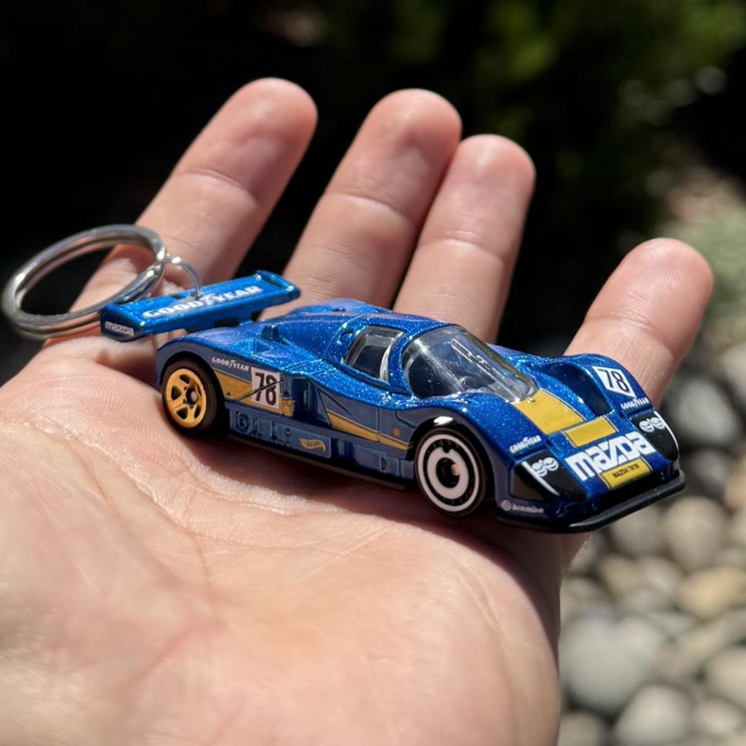 Mazda 787b Keychain, Blue Mazda Race Car Keyring - Etsy