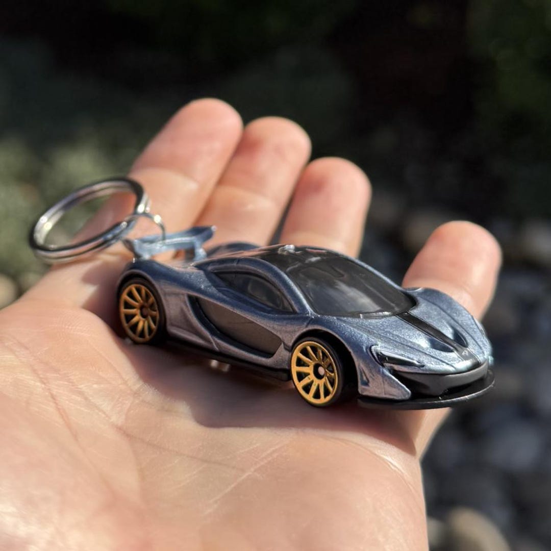Mclaren P1 Keychain, Metallic Grey Sportscar Keyring, Supercar Gift - Etsy