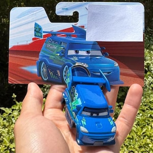 DJ Cars Keychain, Pixar Lightning McQueen Cars Keyring , Disney Cars Charms, DJ Key Chain
