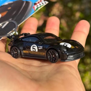 Porsche 911 GT3 RS Keychain, Black Porsche Keyring, Porsche 911 Charms