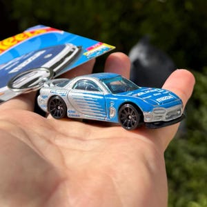Mazda RX-7 Keychain, 1995 Silver Mazda RX7 Keyring, Falken RX7 Drift Team FD Charms, FD3S RX7 Key Chain, James Deane&#39;s Car