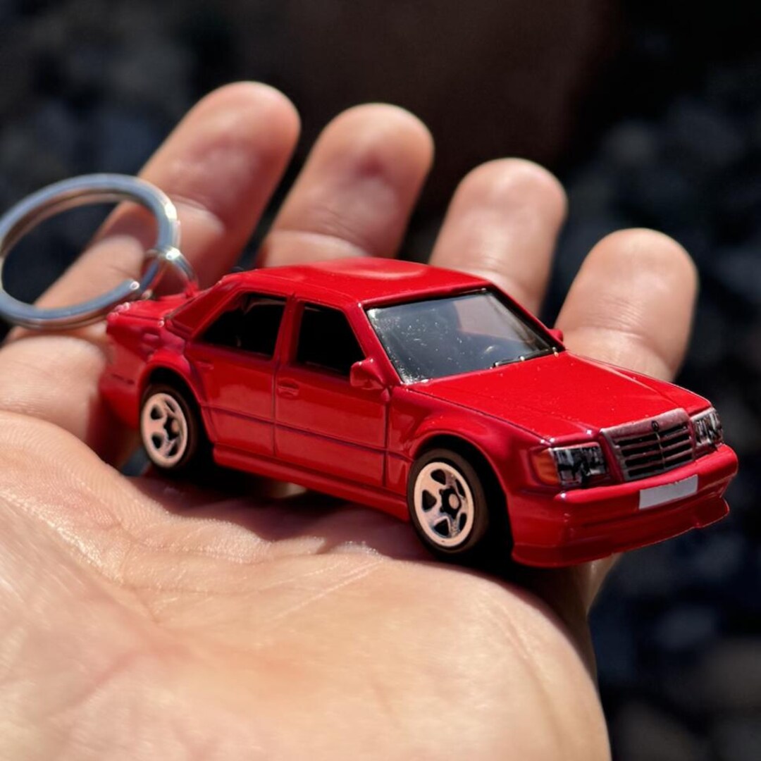 Mercedes 500 E Red Car Keychain, Benz Accessories - Etsy