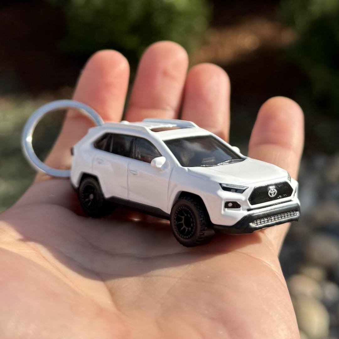 2023 Toyota RAV4 TRD Pro White Mini Keychain Keyring Accessories SUV ...