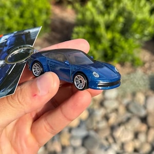 Portachiavi Porsche 911 Targa 4, portachiavi Porsche 911 Targa 4 blu, ciondoli Porsche