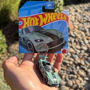 Miata Keychain, Teal Mazda MX-5 Accessory, Green Miata Keyring, Miata Charms