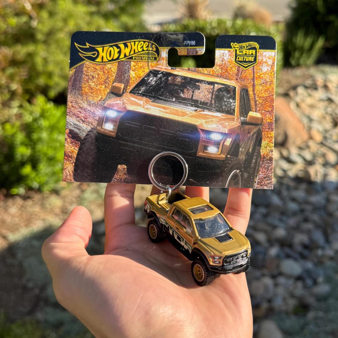 Ford F150 Raptor Keychain, Ford Raptor Gold Keyring, Ford Raptor ...