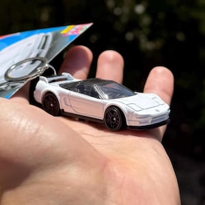 Acura NSX Keychain, 1990 White JDM Car Keyring