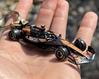 Mclaren F1 Team Keychain: Orange Chrome Race Car Charm - Etsy