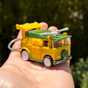 Teenage Mutant Ninja Turtles-sleutelhanger, sleutelhanger feestwagen, TMNT-autosleutelhanger, TMNT-bedels