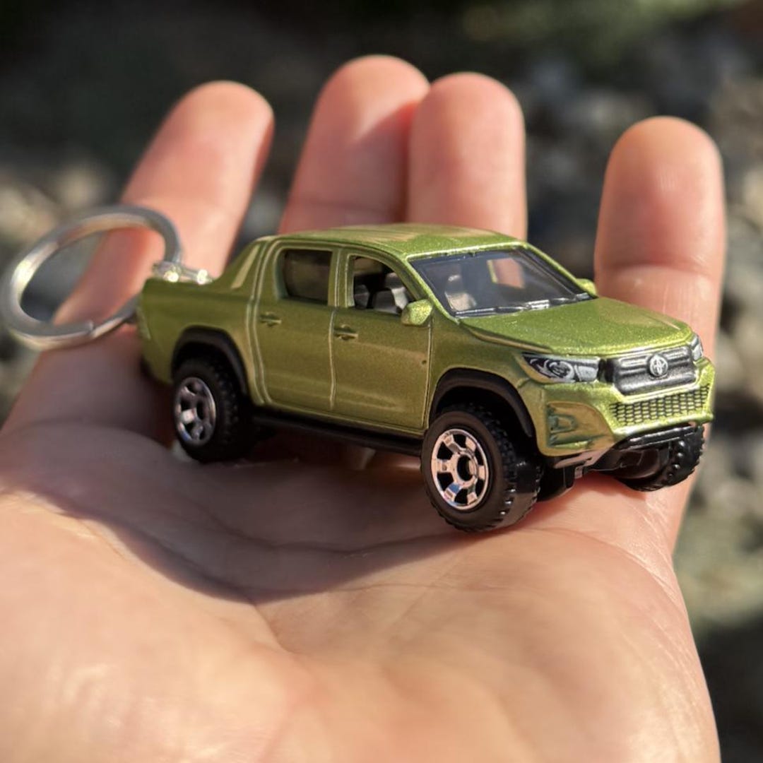 Toyota Hilux Keychain, Green Truck Charm - Etsy