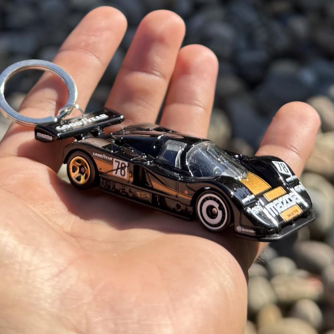 Mazda 787b Keychain, Black Mazda Race Car Keyring - Etsy
