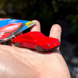 Portachiavi Porsche 911, portachiavi Porsche 911 Carrera rosso, ciondoli Porsche 911 rossi