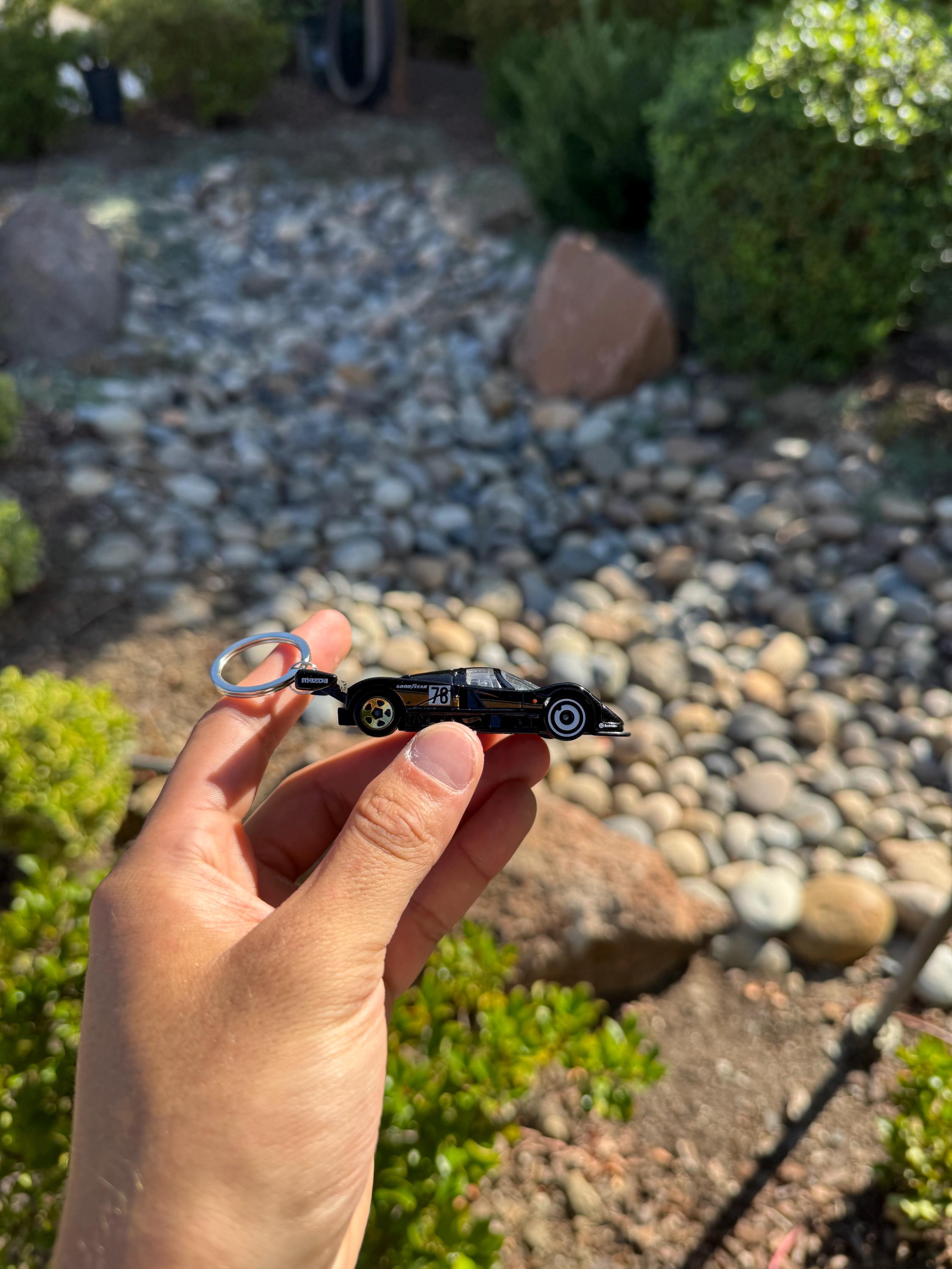 Mazda 787b Keychain, Black Mazda Race Car Keyring - Etsy