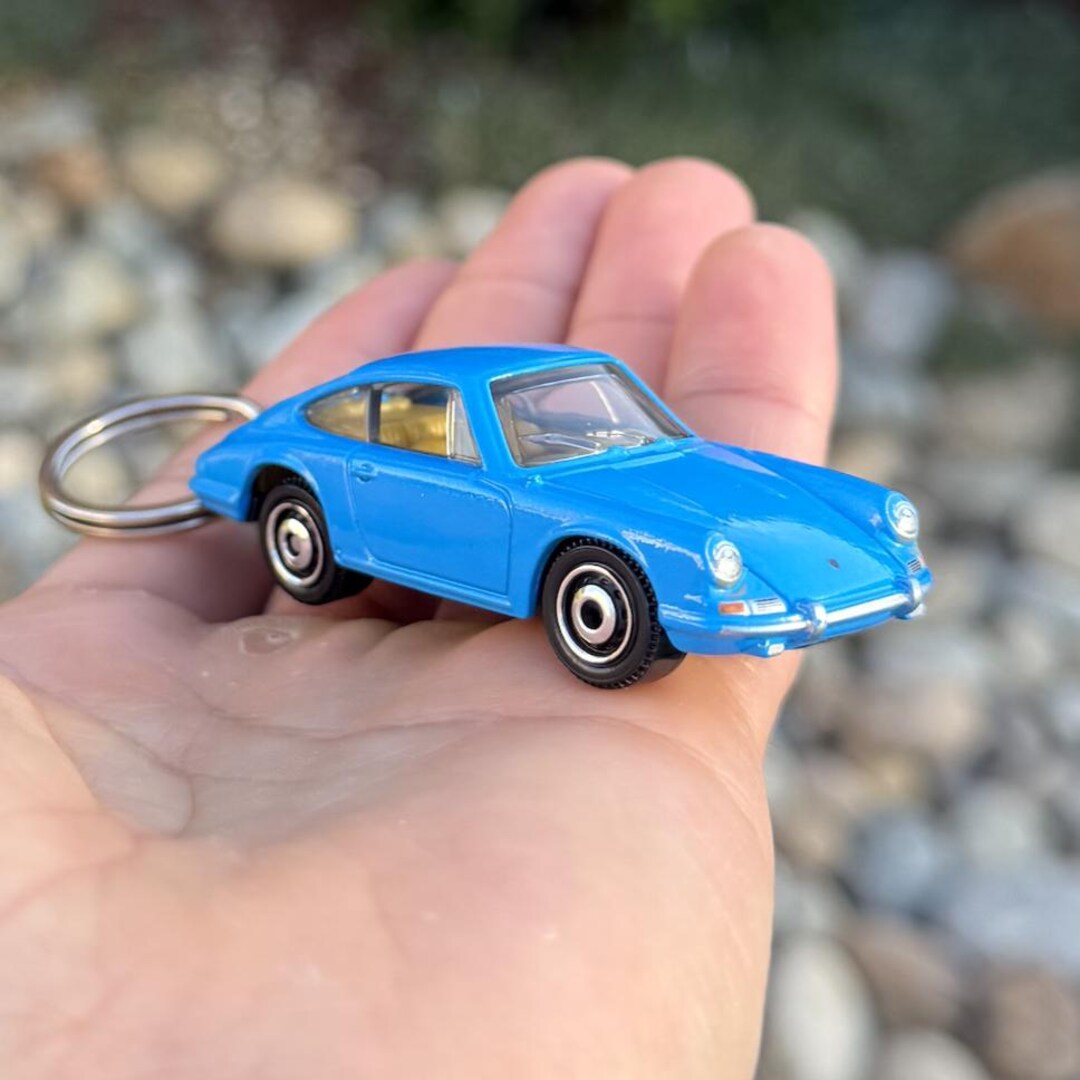 1964 Porsche 911 Mini Keychain Light Blue Keyring Accessories Classic ...