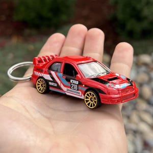 Subaru Impreza WRX Red Mini Keychain Keyring Accessories JDM Car Charm