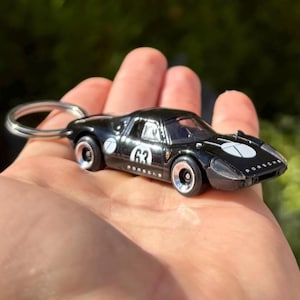 1964 Porsche 904 Carrera GTS Keychain, Vintage Car Charm