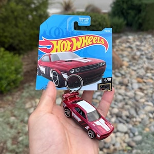 Dodge Challenger Schlüsselanhänger, Maroon Herausforderer Schlüsselanhänger