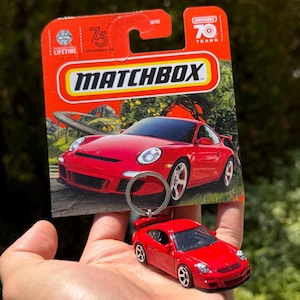 Portachiavi Porsche 911 GT3, portachiavi Porsche rosso, ciondolo Porsche 911