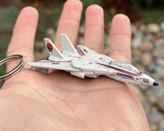 G.I. Joe Sky Striker F-14 Tomcat Keychain Keyring Accessories Mini Novelty jet Charm