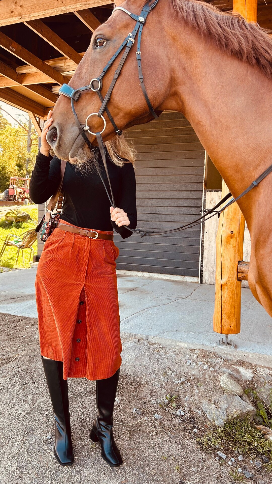 1970s Orange Rodeo Skirt - Etsy