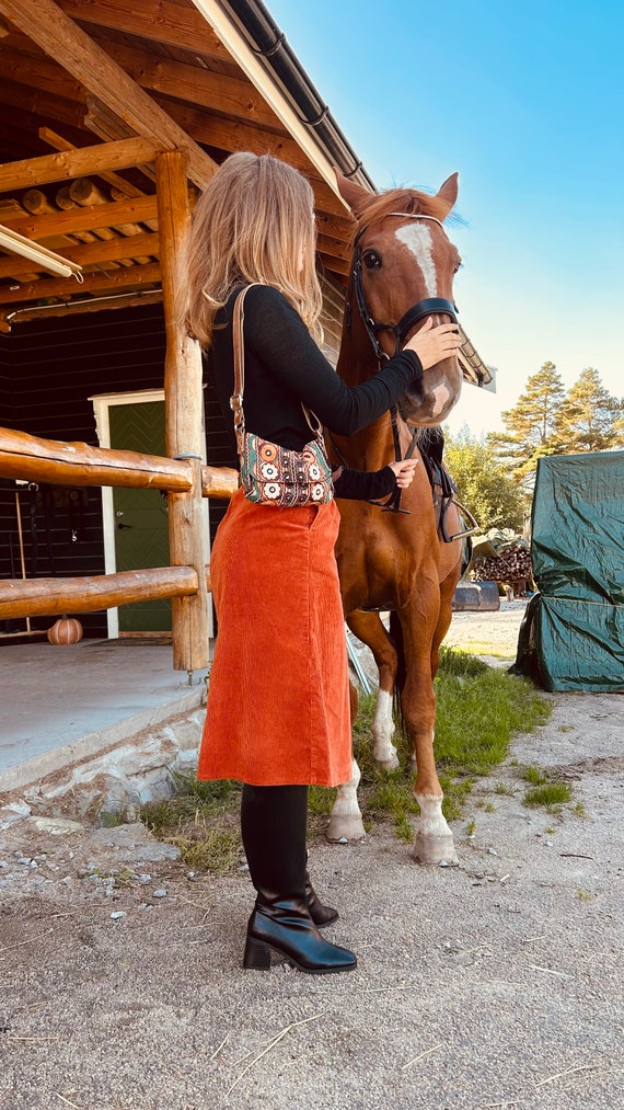 1970s orange rodeo skirt - Gem
