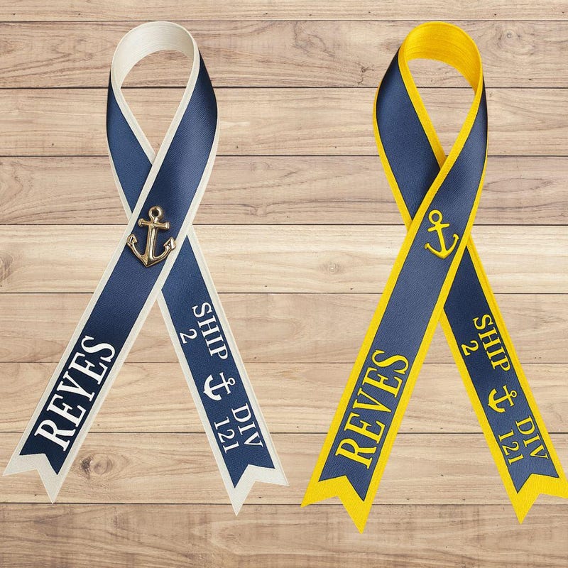 Navy Neck Ribbon Navy Ribbon - Etsy