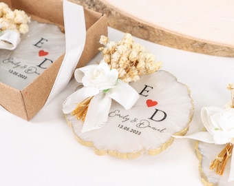 Personalized Wedding Favors Epoxy Resin Magnet, Custom Epoxy Fridge Magnet, Wedding Party Favors, Bridal Shower Favors, Baby Shower, Baptism
