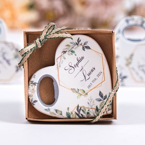 Personalized Wedding Favors Bottle Opener Magnet, Custom Fridge Bottle Opener, Wedding Party Favor Guests, Bridal Shower Favor, Baby Showers