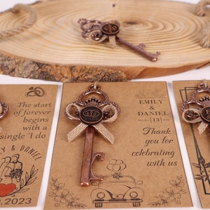Abridor de garrafas magnético personalizado para lembrancinhas de casamento, cartão-presente personalizado para abridor de garrafas, lembrancinhas para convidados de festa de casamento, lembrancinhas para chá de panela, chá de bebê