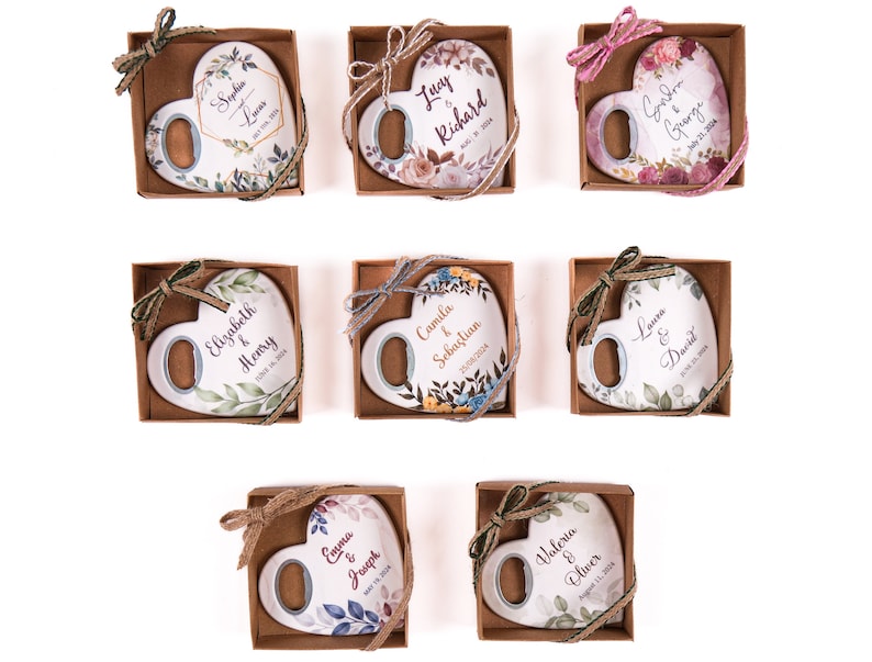 custom bottle opener magnet wedding favors, fridge magnet, bridal shower gift, bridal shower presents, gifts to give at a bridal shower, maid of honor gift for bridesmaids, wedding anniversary gift,wedding favor for guests, personalized bottle opener