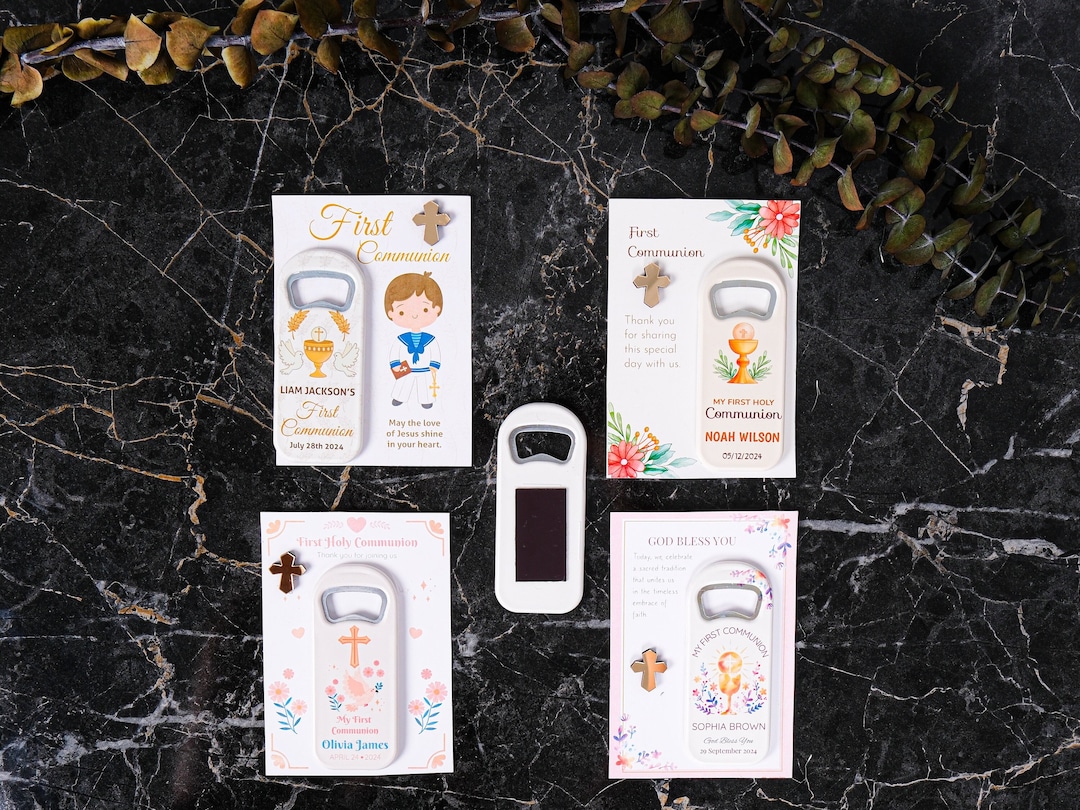 Personalized Baptism Bottle Opener Custom Bottle Opener Fridge