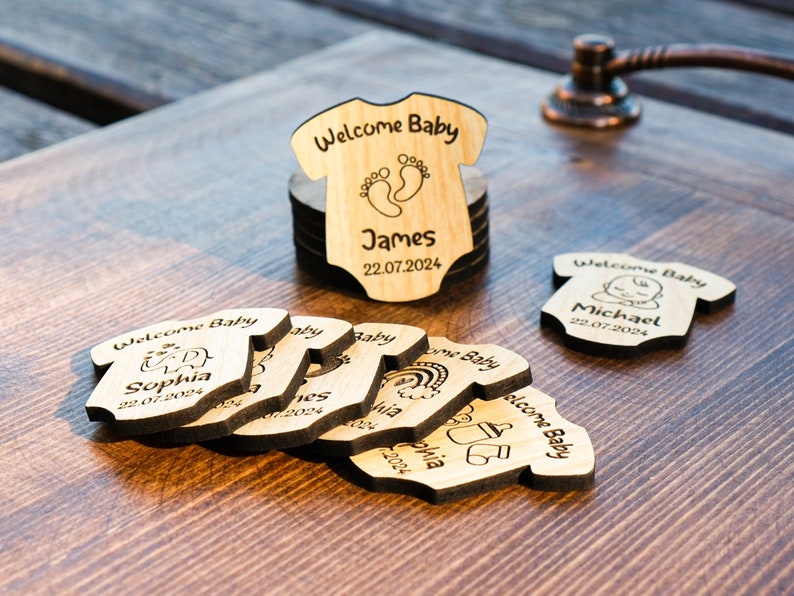 wooden magnet, fridge magnet favor, customizable magnet, custom fridge magnet, personalized magnet baby shower favor, First Communion Favors, wooden magnet favors for guest, Baby Sprinkle, baby shower gift for guest, baptism gift guest, baptism favor