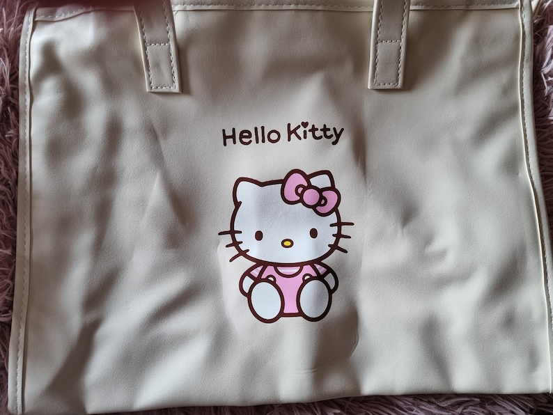 Hello Kitty Leather bag Cream Hello Kitty