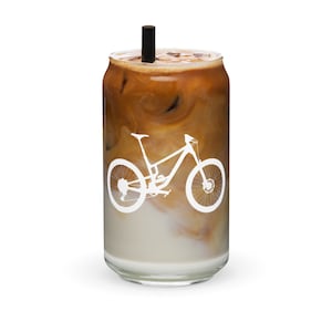 MTB glass, mountain bike can glass, downhill bike drinkware