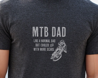 MTB Dad T-Shirt, Mountain Biking Shirt for Men, Father’s Day Gift